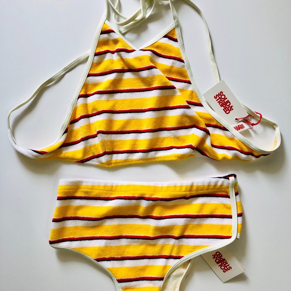 Solid & Striped Bathing Suit